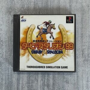 Derby Stallion '99 Playstation 1 PS1 Japan import reg card Canadian Seller